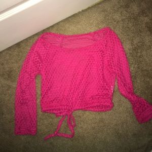 Children’s sheer pink top